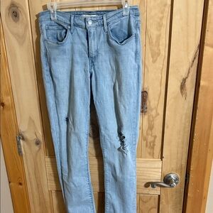 Levi’s Light Blue Distressed Women Jeans